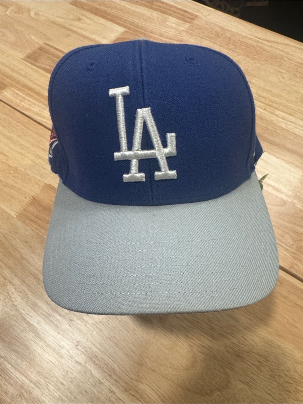Kids Snapback Cap with LA Logo - Blue and Gray